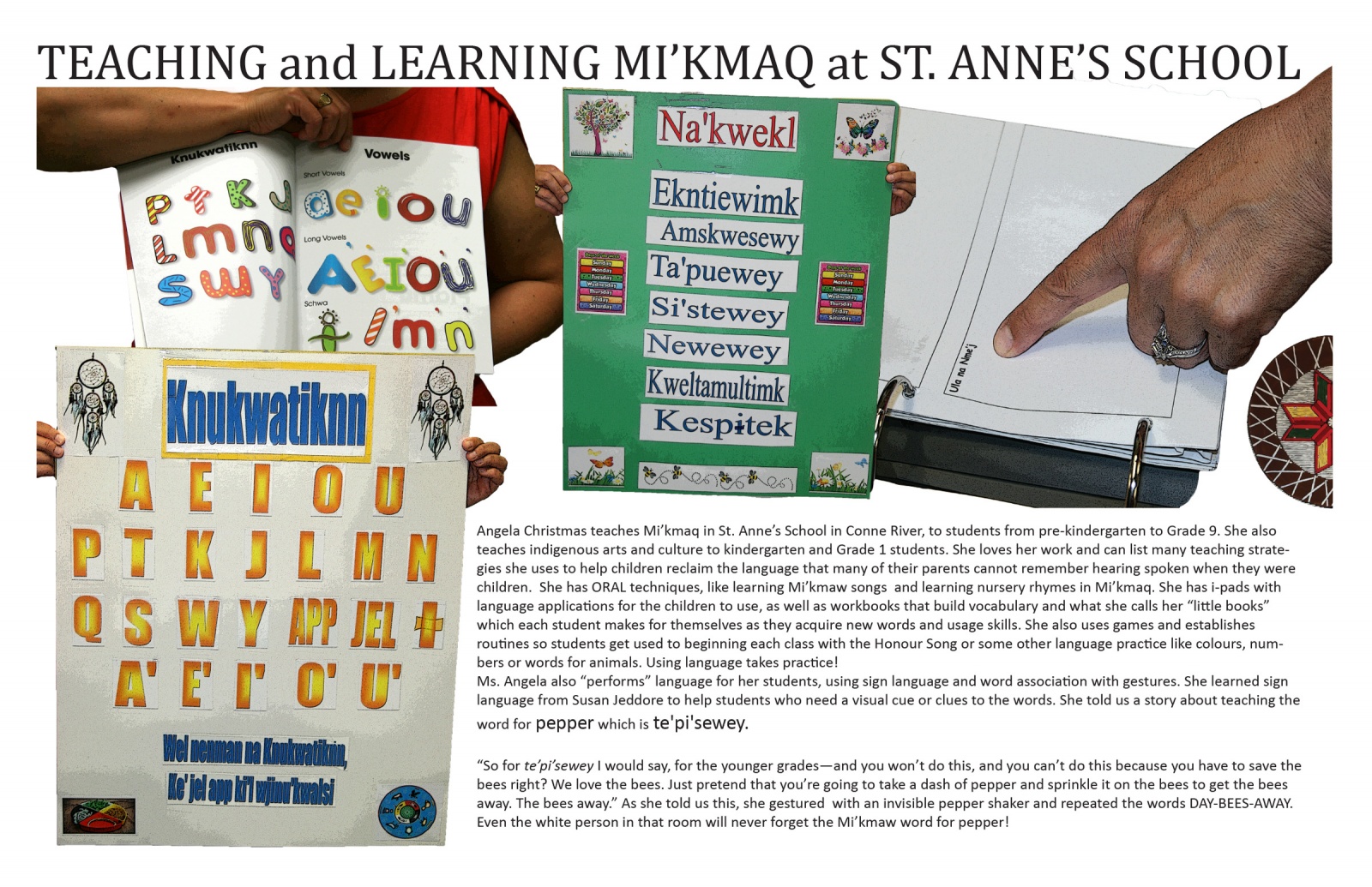 Teaching and Learning Mi’kmaq at St. Anne’s School