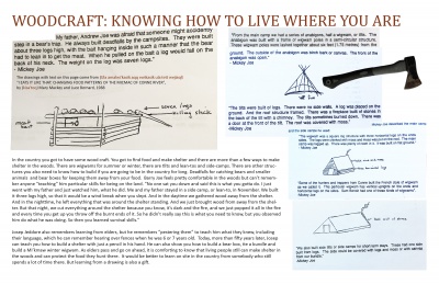 Woodcraft: Knowing How to Live Where You Are