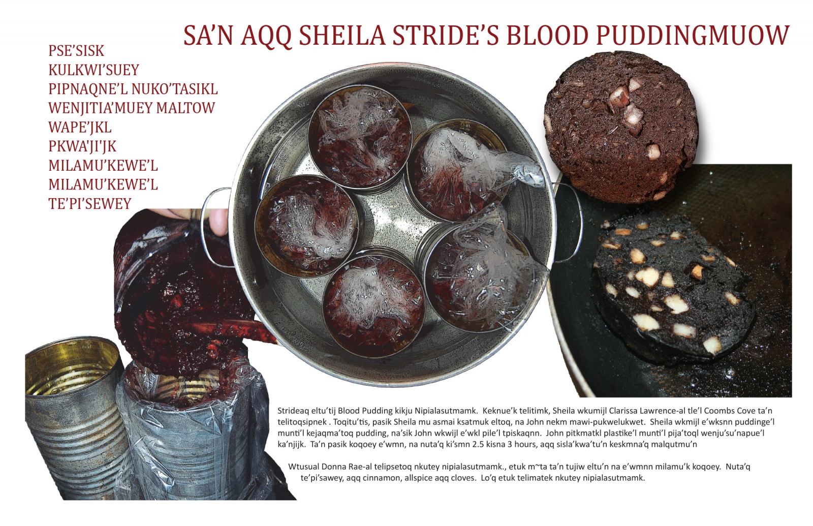 Sa'n Aqq Sheila Stride's Blood Puddingmuow
