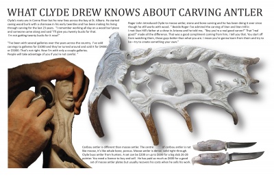 What Clyde Drew Knows About Carving Antler