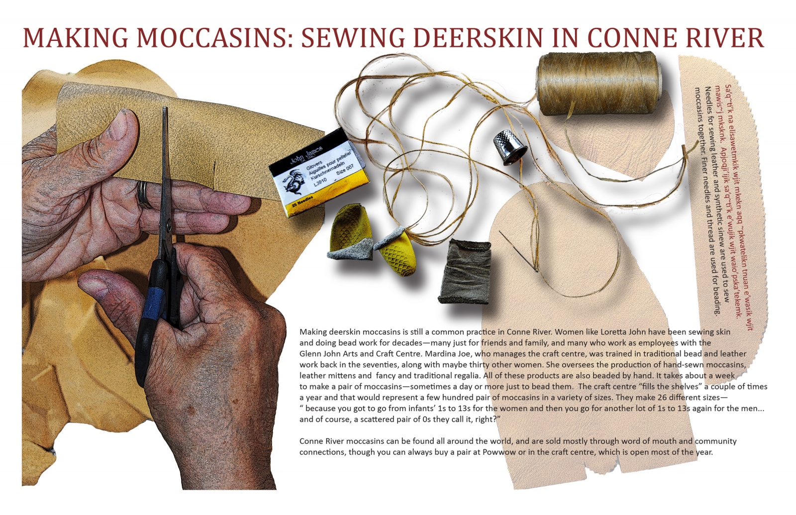 Making Moccasins: Sewing Deerskin in Conne River