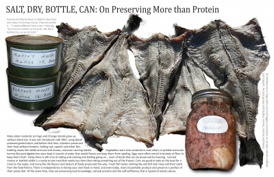 Salt, Dry, Bottle, Can: On Preserving More than Protein