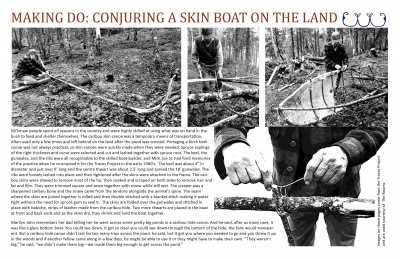Making Do: Conjuring a Skin Boat on the Land
